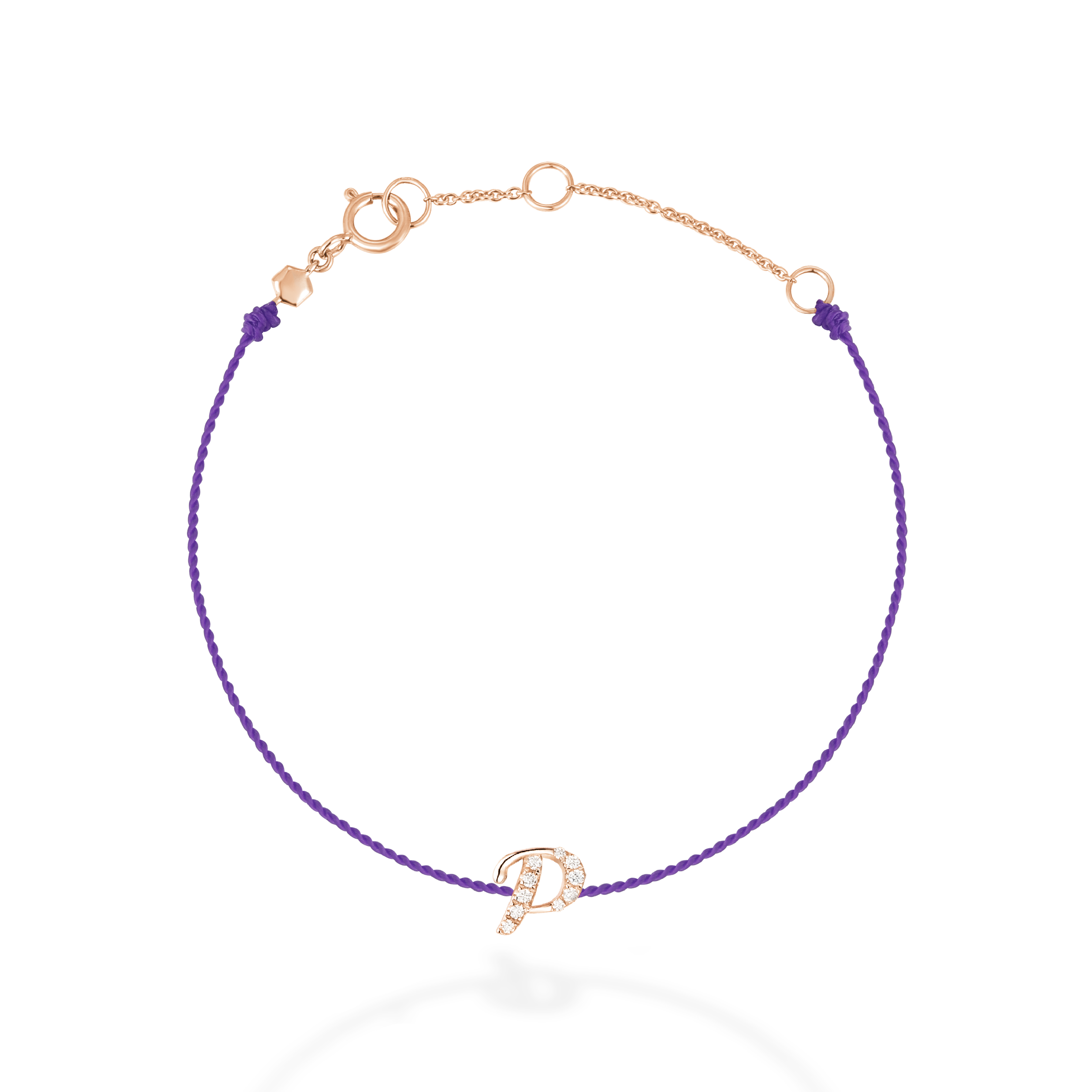 "P" string bracelet